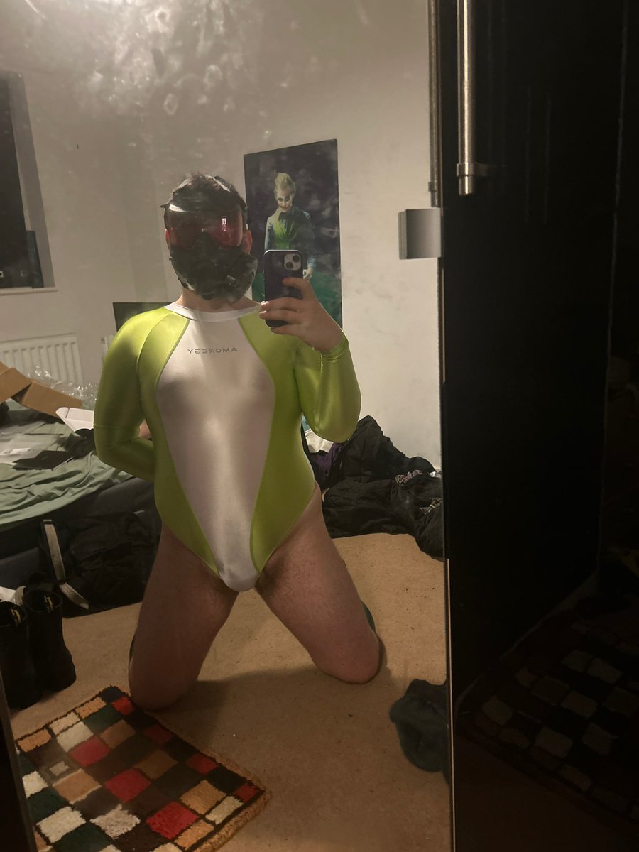 Pup_Styx's tweet photo. Happy Valentine’s Day to all! Enjoy a new spicy look to celebrate; anyone want to help zip me up and join this drone in blissful blank servitude? 🌀❤️‍🔥 https://t.co/GoUmP5rhdi