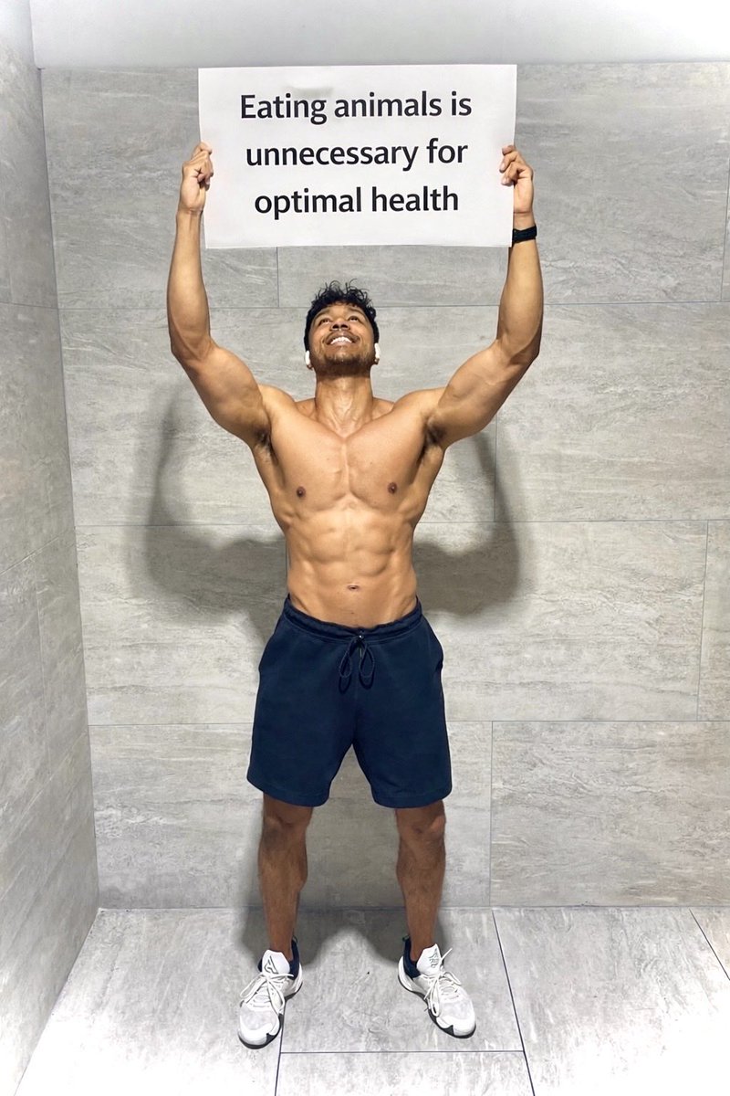 If eating animals is so necessary, then how am I in optimal health after over 8 years as a vegan now? 🤔 

💪🌱🌍🧬⚡️✅