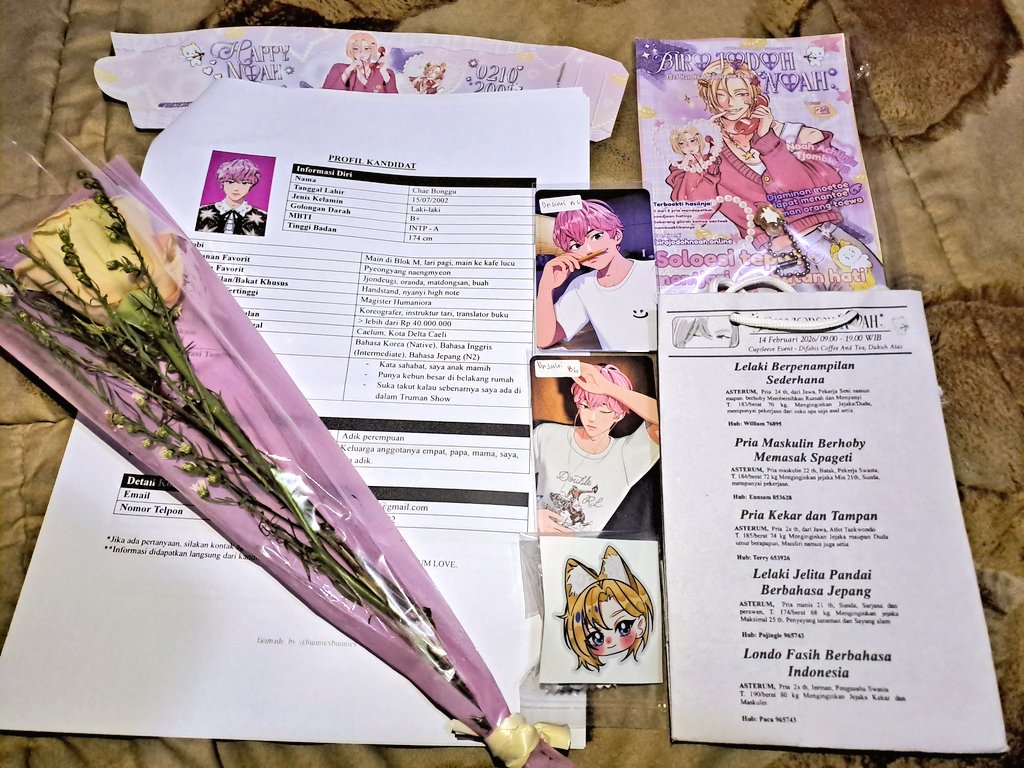 Pergi ke biro jodoh Noah, pulang-pulang bawa lelaki jelita pandai berbahasa jepang😚
WKWKW

Makasih buat <a href="/yejunieverse/">ray</a> <a href="/plliverse_id/">plliverse_id</a> udah bantuin pulangin wishlist Mby ku🥺💗