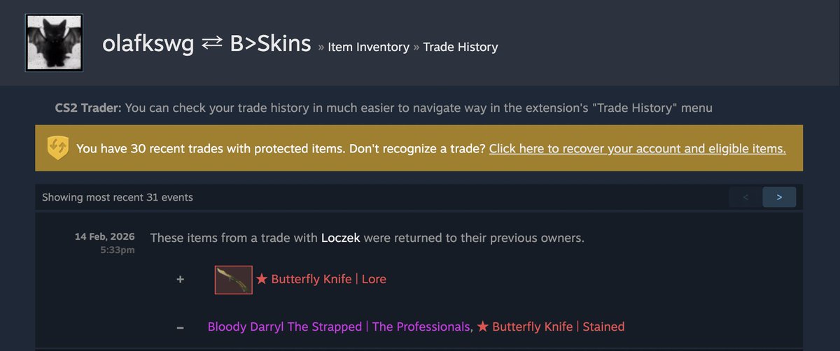 olafkswg - Buying Skins 95% tweet media