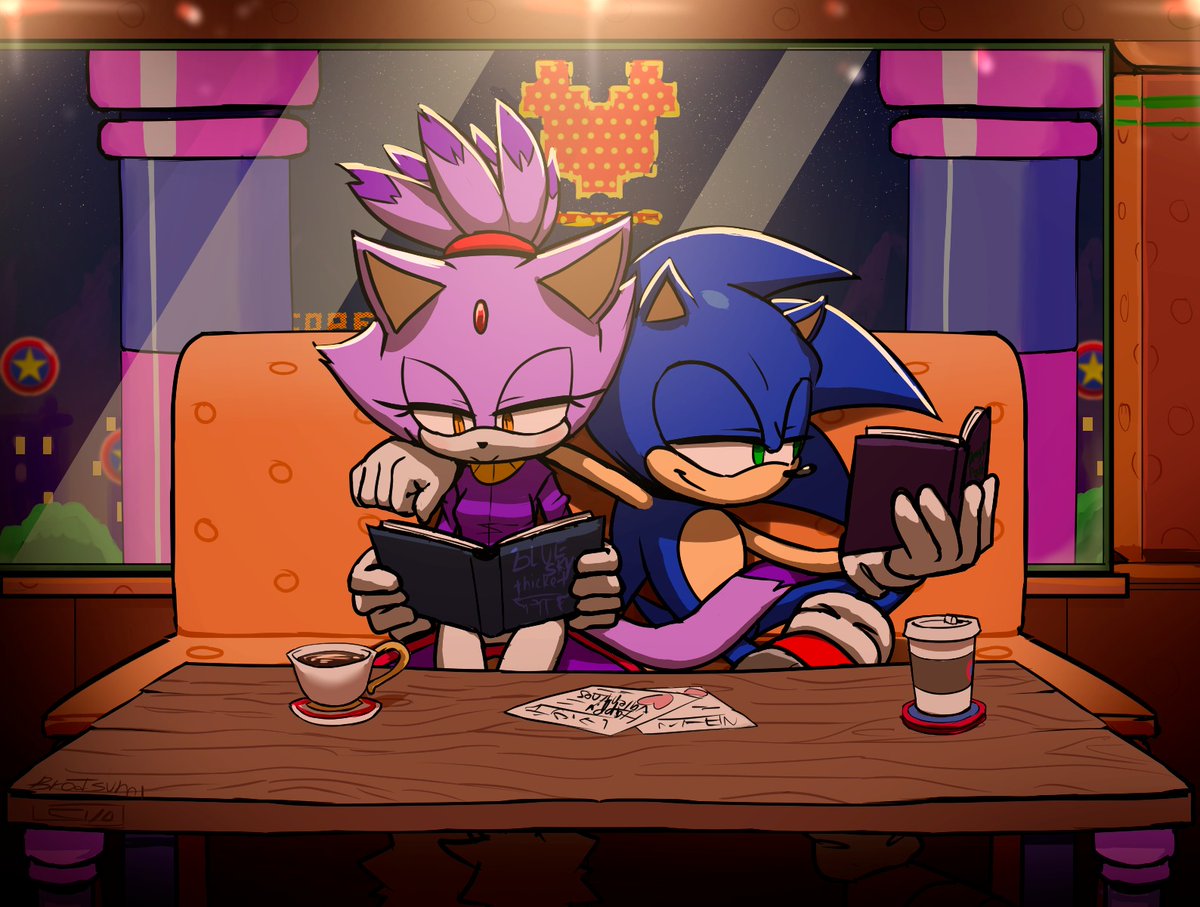 - Burned by passion
- Chilled by wind
- Even the worse of you
- I admire what's within 
 
💙Happy #ValentinesDay !💜
#SonicTheHedgehog  #blazethecat #sonicfanart #sonaze <a href="/BrodTsumi/">BrodTsumi (Art Hiatus)</a>