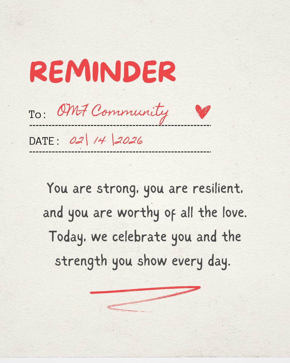 Reminder: Today, we celebrate you and the strength you show every day. You are strong, you are resilient, and you are not alone. 💙