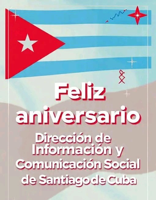 DICS_Stgo's tweet photo. #Hoy| Celebramos el 2️⃣ Aniversario de la @DICS_Stgo. Gracias a todos que con dedicación y creatividad han hecho posible este camino. Seguimos construyendo juntos una comunicación más cercana, participativa y transformadora.
#SantiagoDeCuba #ComunicaciónSocial #DICStgo https://t.co/unIro9mpok