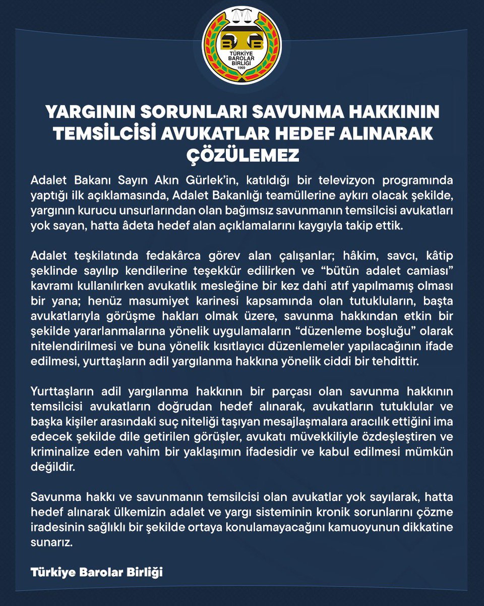 Tutuklama tedbiri en son uygulanması gereken ve özgürlük hakkını ilgilendiren bir tedbir olup bu niteliği itibariyle tutuklanan kişi ile avukatın görüşü, avukat için tanımlanan bir ayrıcalık değil yurttaşların savunma hakkı kapsamında masumiyet karinesinin ve adil yargılanma
