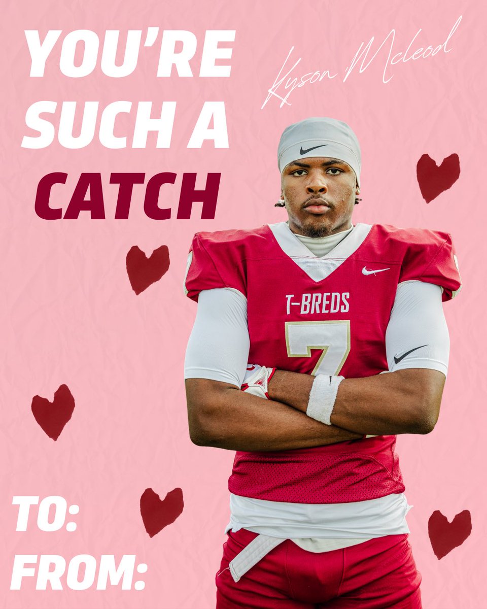 TBredFootball's tweet photo. Sharing the love 🫶

Happy Valentines Day From T-Bred Football

#PonyUp | #BredToWin | #SouthAikenMade | #Family https://t.co/zXvyugpNCT