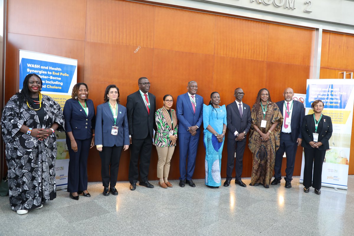 At #AUSummit2026, leaders &amp; partners came together to reaffirm their commitment to ending #polio and accelerating action on waterborne diseases and NTDs by strengthening water, sanitation and hygiene (WASH) services across Africa. 

The momentum from this high-level dialogue