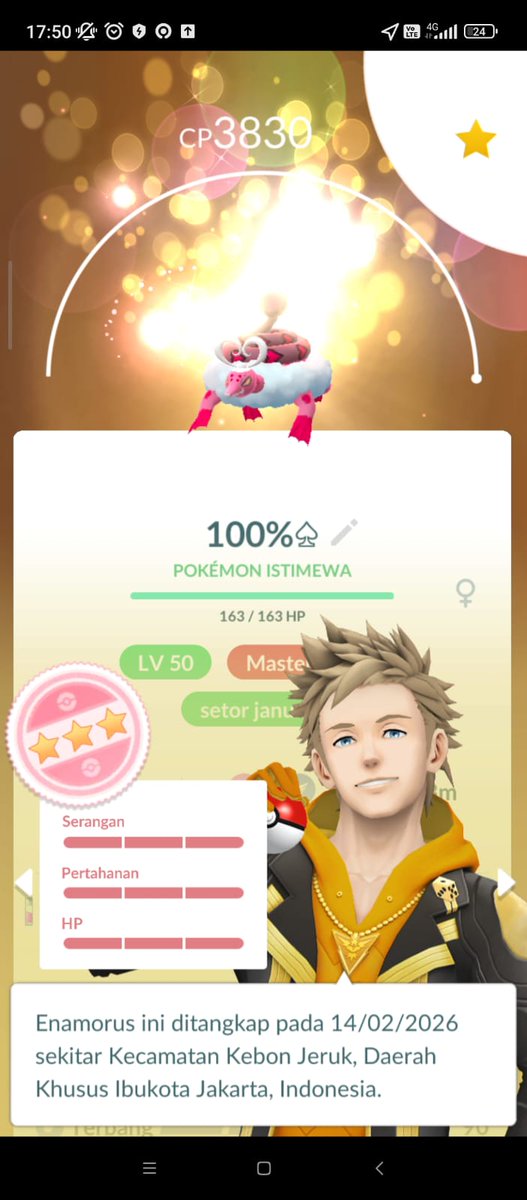 No need for remote raid 😆 got perfect iv enamorus therian forme from lucky trade just after the raid day event #PokemonGO