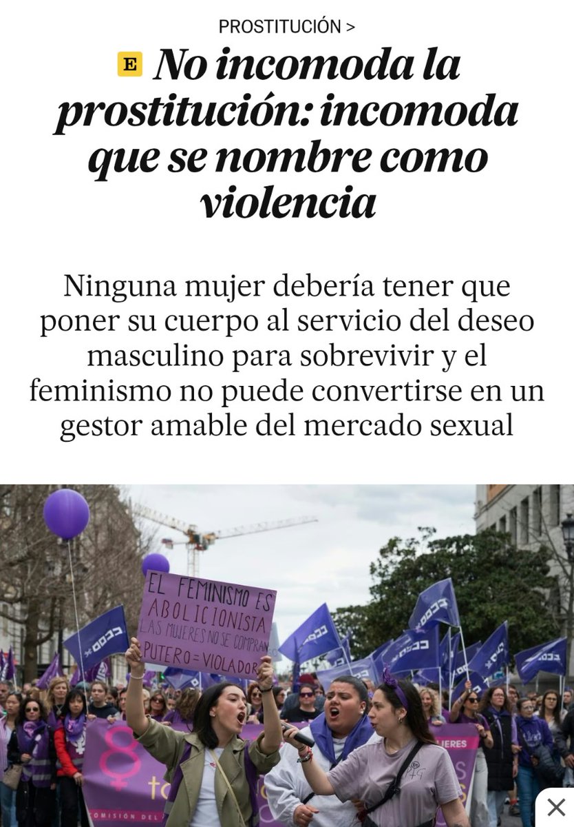 "No hay nada radical en llamar “trabajo” a una práctica que consiste en que hombres compren acceso sexual al cuerpo de mujeres en situación de desigualdad. Eso no incomoda al patriarcado. Al contrario: lo ordena, lo legitima y lo hace más presentable"

Magistral réplica de Amelia