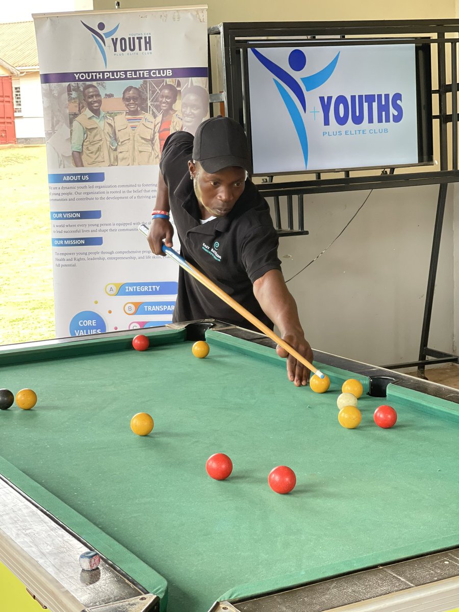 youthpluskitebi's tweet photo. ❤️🎱 This Valentine’s Day at @youthpluskitebi, sports and health are coming together to promote informed choices among young people.
Through engaging pool games 🎱 alongside HIV testing 🧪, health education 📘, and awareness services, youth are being empowered to make decisions. https://t.co/AgdmGcK4oR