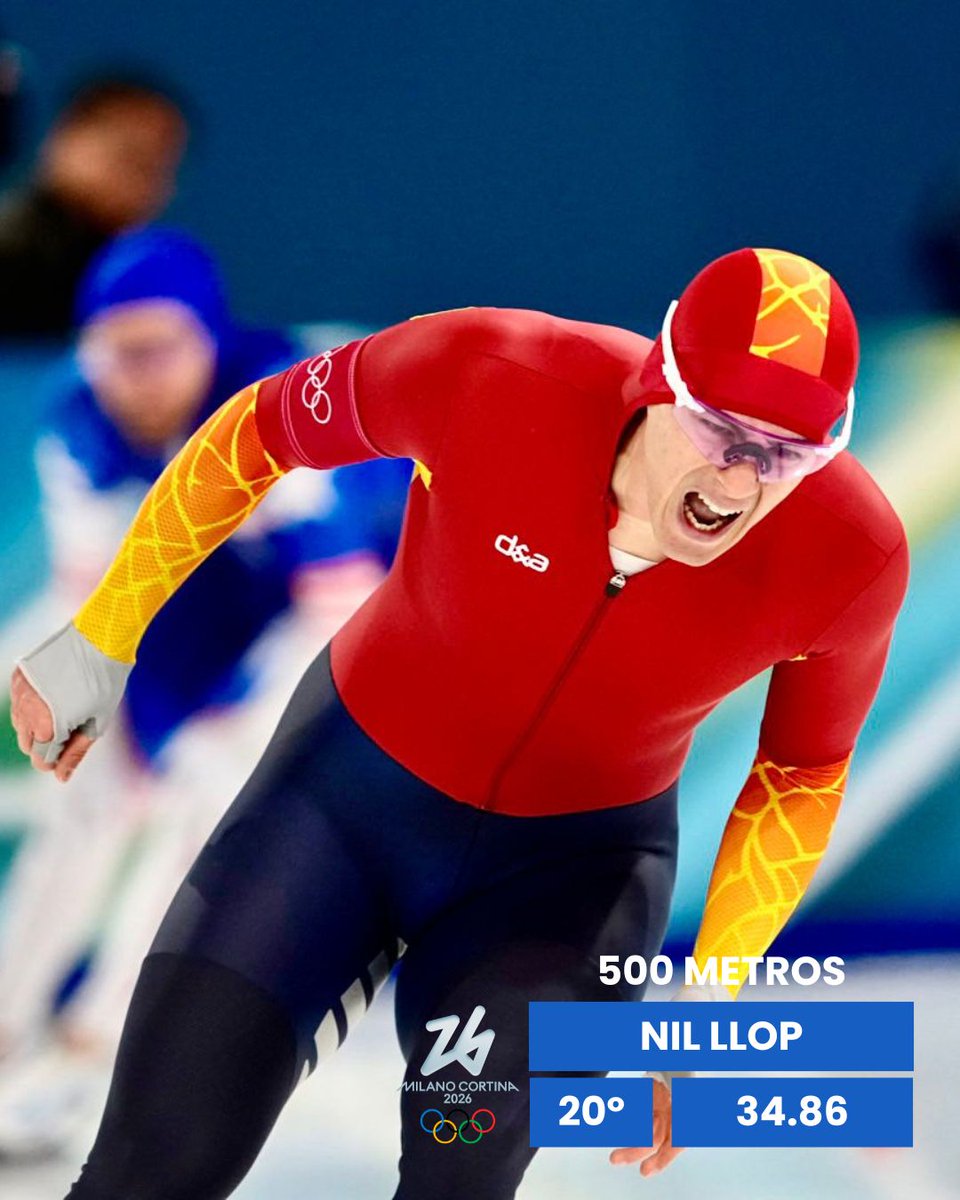 ✅ Debut olímpico
✅ Top 20
✅ Carrerón

⚡ ¡FELICES de que hayas cumplido tu sueño con una actuación tan buena <a href="/NLlopPodium/">Nil Llop Izquierdo</a>!

📸 COE - Nacho Casares

#MilanoCortina2026 #speedskating