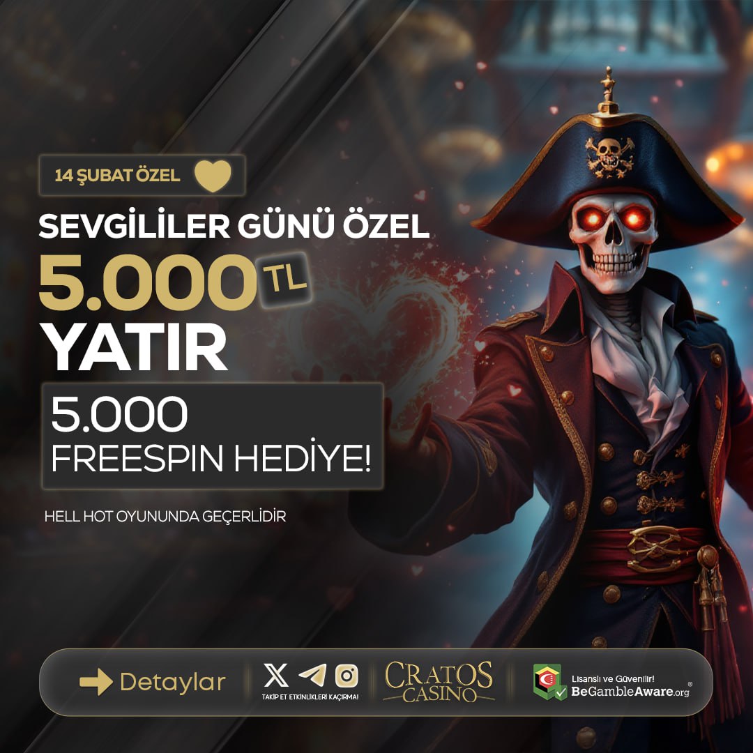 💛 14 ŞUBAT ÖZEL SEVGİLİ GİBİ BONUS! 💛

✨14 Şubat'ta sevgilin olmasın ama bonusun olsun! 💎

🔥 5️⃣.0️⃣0️⃣0️⃣ TL YATIR 5️⃣.0️⃣0️⃣0️⃣  FS HEDİYE! 🎁

🔔 Hemen giriş yap, sevgililer günü hediyeni kap, detaylar Bonus Talepte❗️❗️

💛Hell Hot oyununda geçerlidir💛