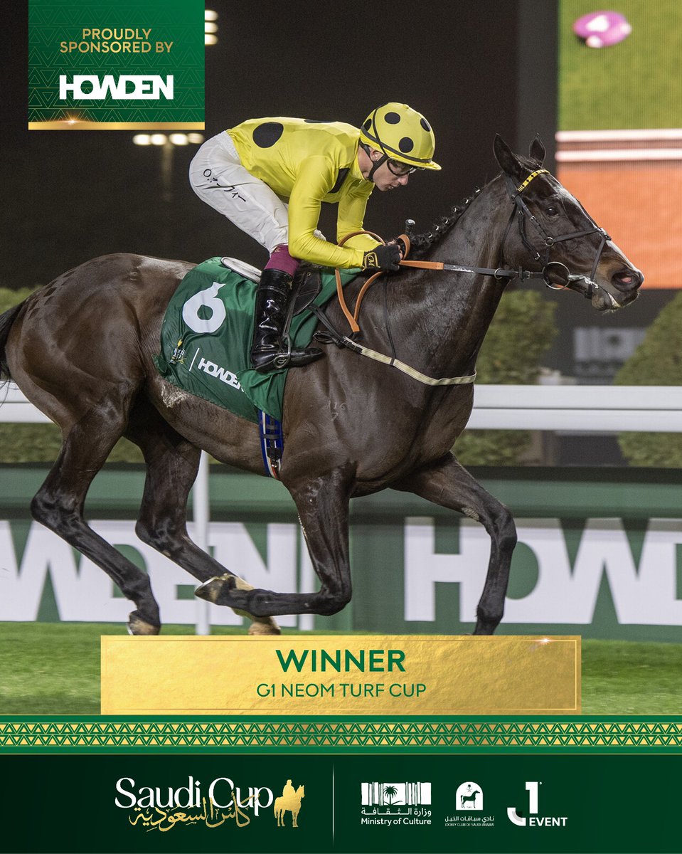 ROYAL CHAMPION wins the Neom Turf Cup (G1) Presented by HOWDEN for