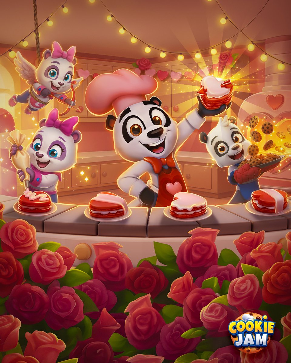 Happy Valentine’s Day to our wonderful Cookie Jam family! 🐼🧁 You all are the ""secret ingredient"" that makes this community so special.

We hope your day is filled with love, laughter, and your favorite treats! 💖🍪✨