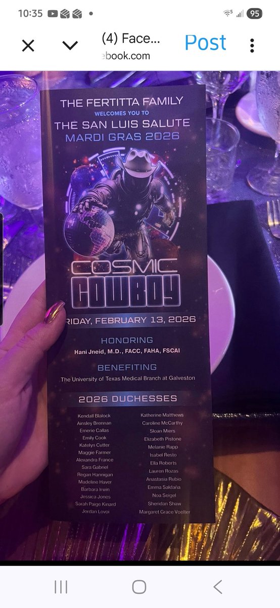 Event Adam sang for : Cosmic Cowboy, The San Luis Salute, Mardi Grass 2026