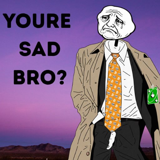 <a href="/cryptoskullx/">CryptoSkull 💀 ze last bull standing</a> Even despite being $SAD, some chads are still DCA'ing some $SAD at this level and wouldn't want to miss out

$SAD is soo cheap at this level and we're about to get started.

We grow higher by being $SAD, We are $SAD.
