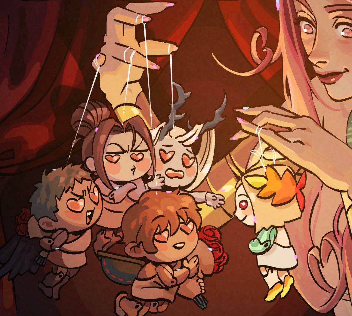 h6rrowharks's tweet image. genuinely zagreus never had this kind of motion before melinoë is SO loved