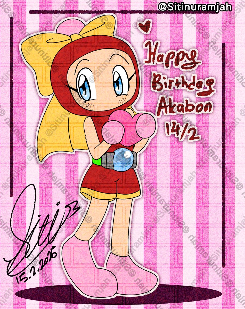 [爆外伝] 
Happy late birthday to Akabon ^^ just quick draw for celebrate Akabon's birthday :3