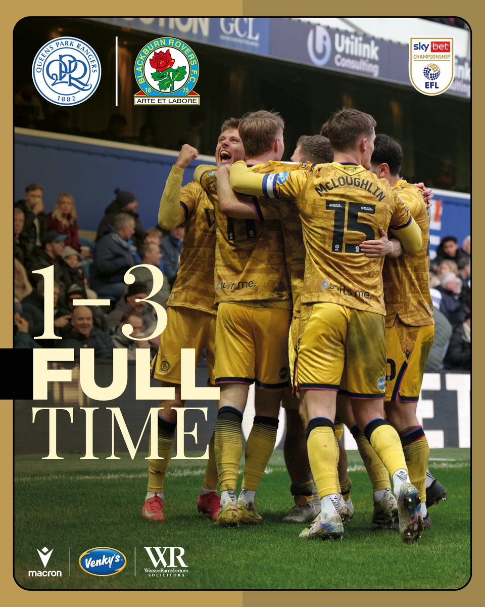 Rovers's tweet image. ⏱️ Full-time: ®️ #QPR 1-3 #Rovers 🌹

Michael O'Neill's reign begins with a victory in London! 🙌

#QPRvROV 🔵⚪️