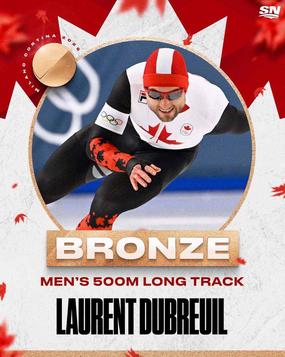 A BRONZE FOR CANADA 🥉

Laurent Dubreuil claims an Olympic medal in the Men’s 500m Long Track 🙌