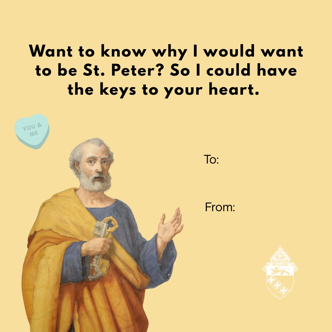 DioceseChas's tweet photo. Spread the love this Valentine's Day! We are all called to a greater love and purpose being made in the image of Christ. ❤️
St. Valentine, pray for us!
#valentinesday #valentines #catholicgram #catholic #stvalentine #novena #stpeter #catechism #stanthony #rosary #stcarloacutis https://t.co/b4AHcT0miA