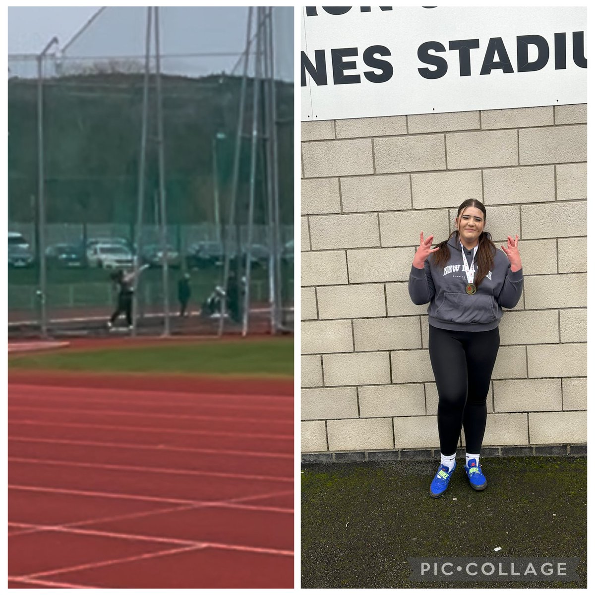 NHiscott's tweet photo. Welsh Winter Throw u16 Discus Champion 👏👏👏. @IslwynHighSport #proudfather https://t.co/Als4khlIih