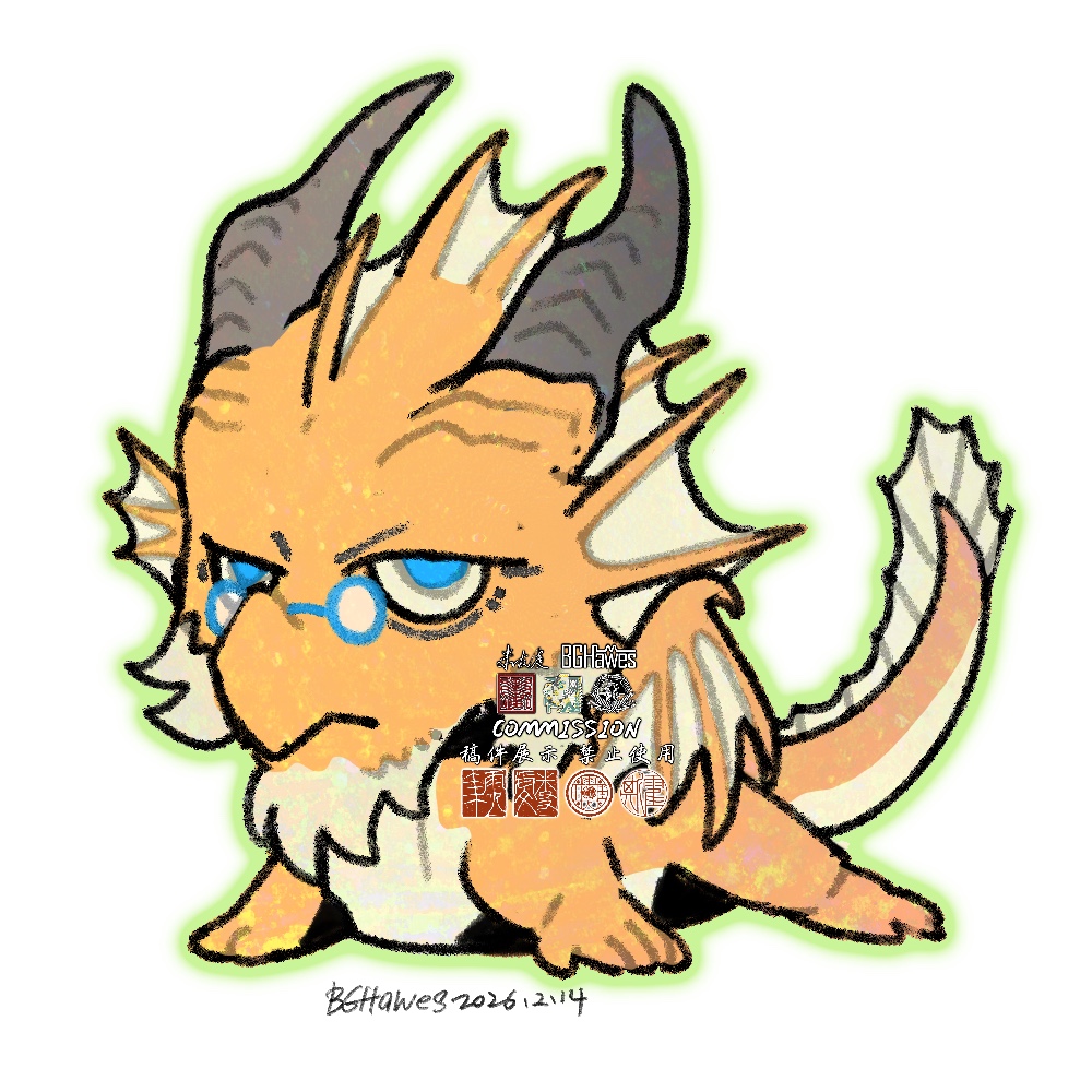 Lovely chibi gift from <a href="/BlackBGH/">BGHawes(米友虔）</a> 
不嘻嘻小鼻嘎，但我是老毕登，所以是老毕噶（错乱）