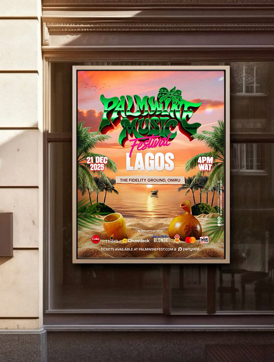Kingmillz13's tweet image. Excited to announce my latest project on Behance — PALMWINE MUSIC FEST 🌴🎶

Huge shout to @TariusNG for the collaboration and opportunity. 

behance.net/gallery/243560…