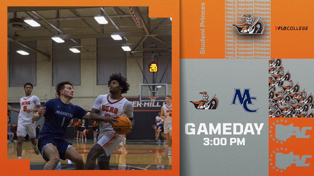 Berg Basketball is heading to Marietta for another OAC matchup! Tipoff @ 3 PM. With 3 games left, Berg Basketball is looking to finish the season strong! #BergGang🏀⚔️