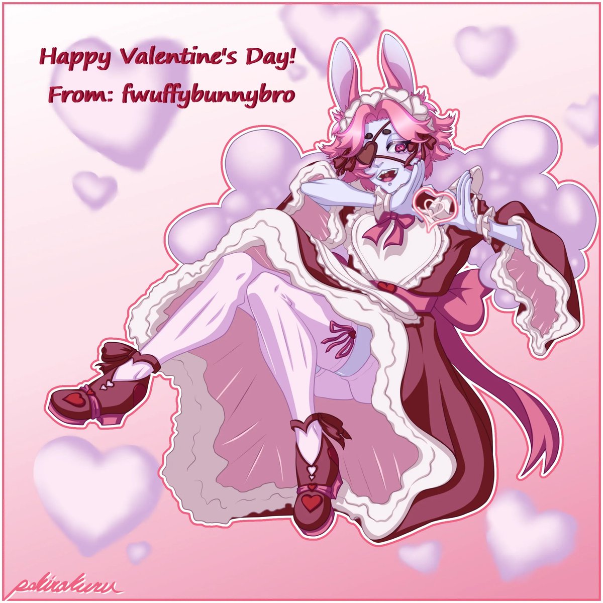 Happy Valentines Day, everyone! Know you are loved 💖 Thanks <a href="/yuumikass/">Michaela @ Valentines YCH open!</a> for this adorable art!