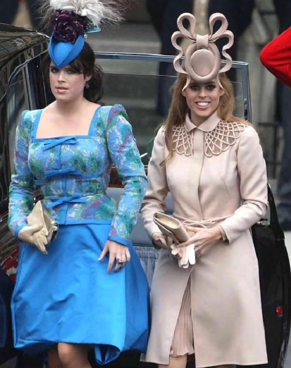 They really did look silly, like the wicked stepsisters out of  Cinderella #Beatrice #Eugenie