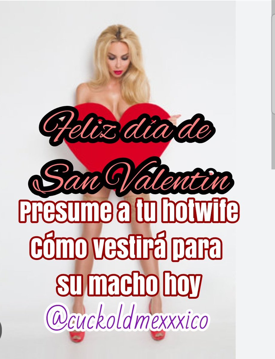 Feliz San Valentín a todos, como vestirá tu hotwife hoy?
Enseña la foto que le mandará tu esposa a su novio.
#RT para admirar a todas