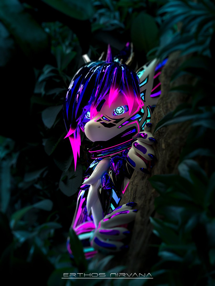 Curiosity and Nature mix well don't they ?

Constantly exposed to tech and in an enclosed environment, i guess Naviri found himself a soft spot in nature to calm down once in a while.