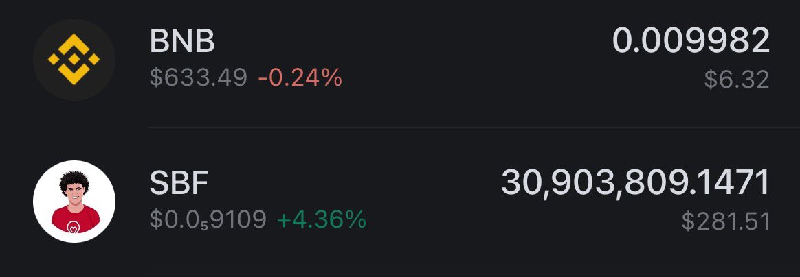 SBF社区建设者大家好，这不是FOMO人人持有为SBF赋能祈祷他在监狱过得更好

我们听取社区建议发射成功，我们将钱包的SBF全部空投给社区建设者，我们社区打了3000万枚代币全部空投给社区，这是SBF华语社区精神

点赞转发留下你的bsc钱包地址每个地址空投10万枚SBF

four.meme/token/0x8a3435…