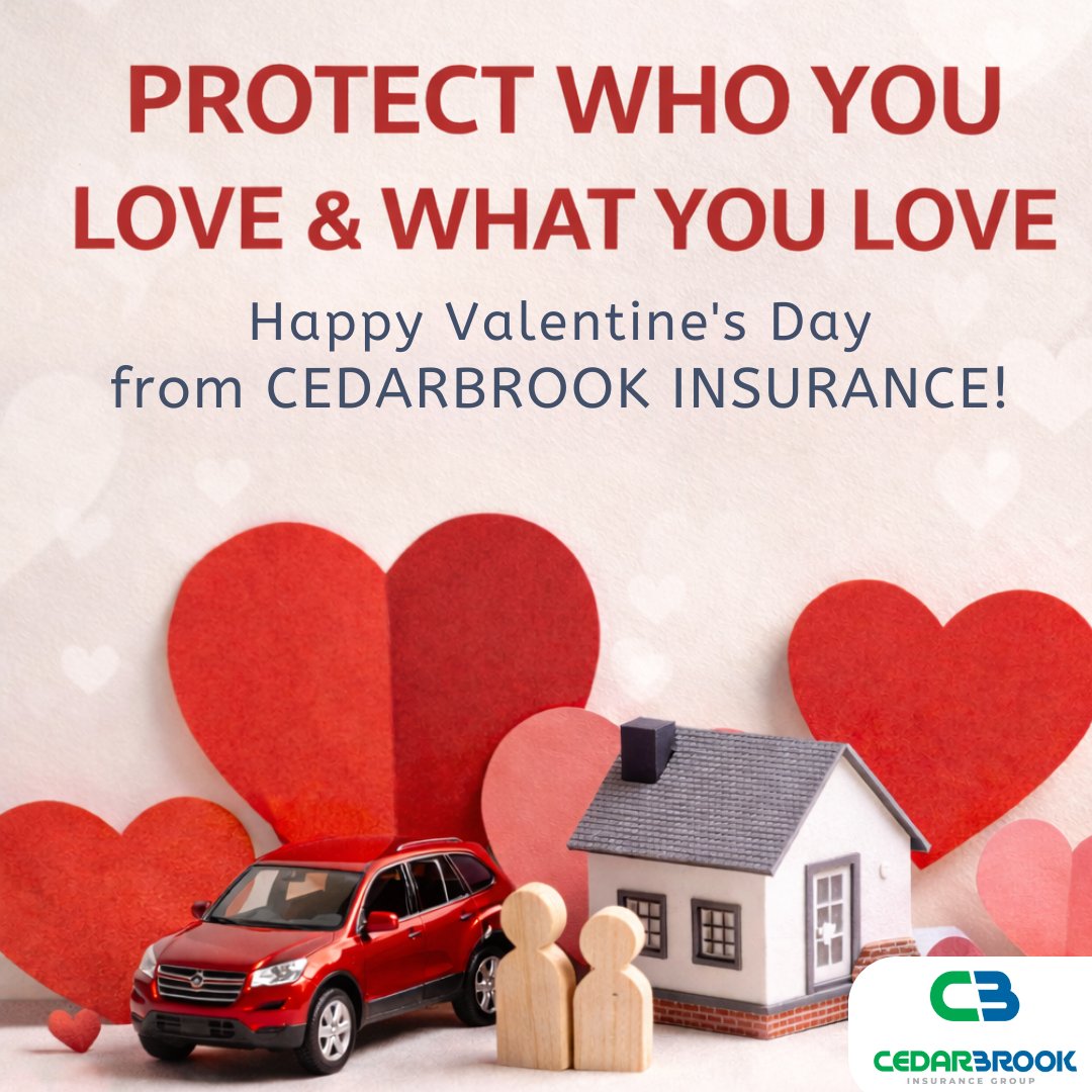 CedarBrookInsur's tweet image. Happy Valentine’s Day from CEDARBROOK Insurance.

Today’s a good reminder to protect what matters most, your family, your home, and the life you’ve built.

cedarbrookinsurance.com
(833) 490-7878

#ValentinesDay #ProtectWhatYouLove #Cedarbrook   #PeaceOfMind