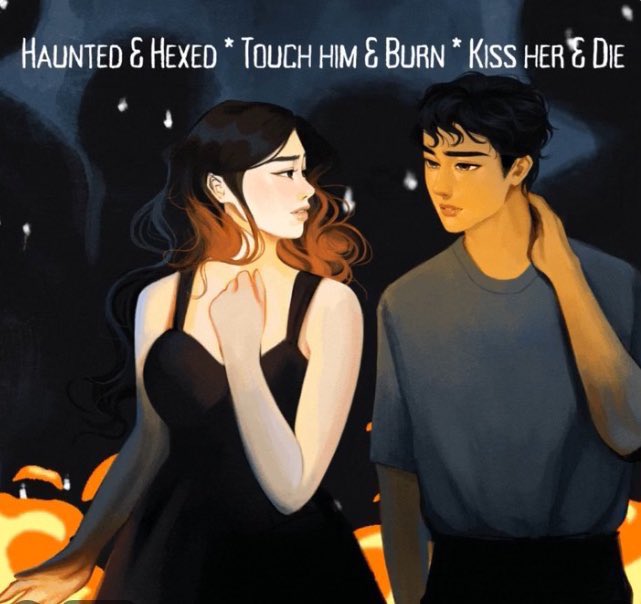 This curse doesn’t keep Simone from wanting to put her hands on Jadriel

Good and cruel gods ALL she wants is to touch him, even if it burns her from the inside out

But if she lets him kiss her, it'll kill him.
*Unless her cousin’s vengeful spirit ends him first
#cupit #YA #H #R
