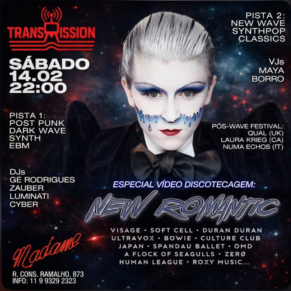 Next gig: 14.02.26 Numa Echos live at Wave Festival Brasil @ Madame - São Paulo BR