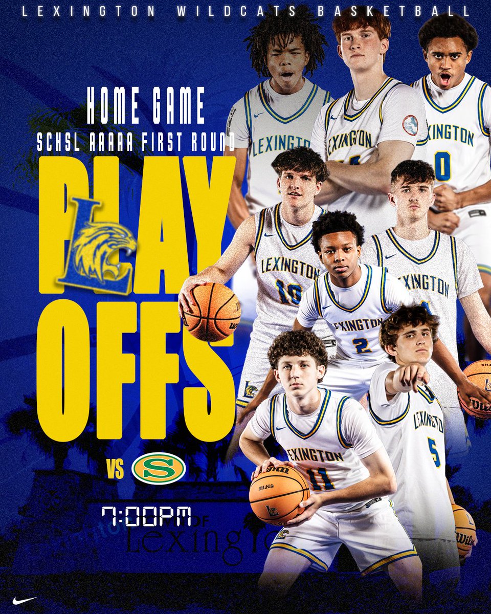 🏀 HOME Playoff Game! 📅 Tuesday, February 17th
⏰ 7:00pm 🔥 vs. Summerville

Be there. Be loud.
 Students and community — let’s pack the gym! 💪🎉

Go Wildcats! <a href="/LouatTheState/">Lou Bezjak</a> <a href="/LHS_WILDCATS/">Lexington HS Wildcat Athletics</a>