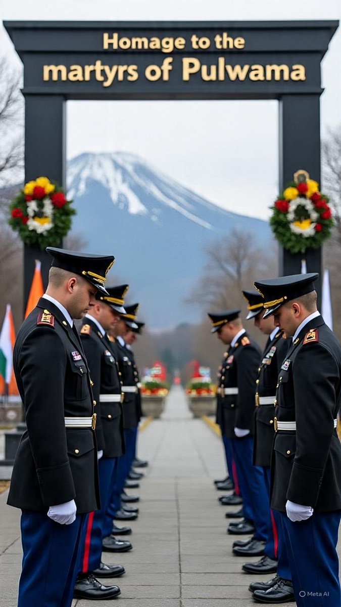 VTee10's tweet photo. We pay homage to the brave hearts of Mother India , who lost their life’s in Pulwama cowardly attack by militants.
Jai Hind https://t.co/E3SGYYv3N1