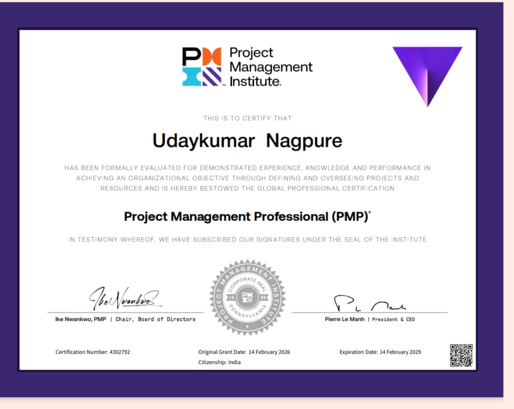 tanveermsayed's tweet photo. 🎉 PMP Success x2!

Congratulations to Basu Babu Subhadra &amp; Uday Nagpure on achieving PMP® (14 Feb 2026).
Another proud milestone for TAN Globus learners.

Join the next PMP batch: https://t.co/yghWdHq3ZP
WhatsApp: +91-9604219878

#PMP #PMPCertified #TANGlobus https://t.co/PSXZpnVcDr