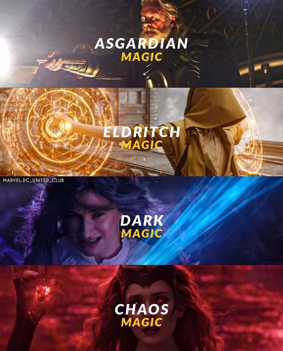 The four types of Magic in the MCU