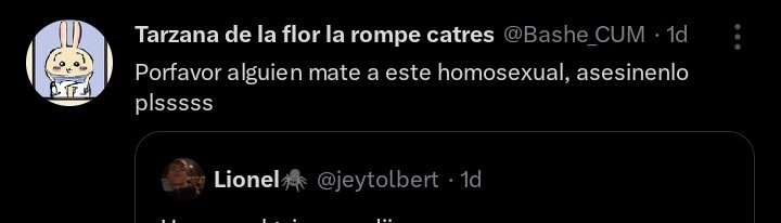 jeytolbin's tweet photo. *Eres un hombre gay adolescente*

Lo que te dirían los qué "apoyan gays":

–Tienes la obligación de apoyar cada minoría
–No tienes derecho de votar por este presidente
–Apoya a tus hermanos trans
–Eres gay no actúes como hetero

Lo que te digo yo, otro hombre gay:

–Vive la vida https://t.co/hQ7p0hU5Ck