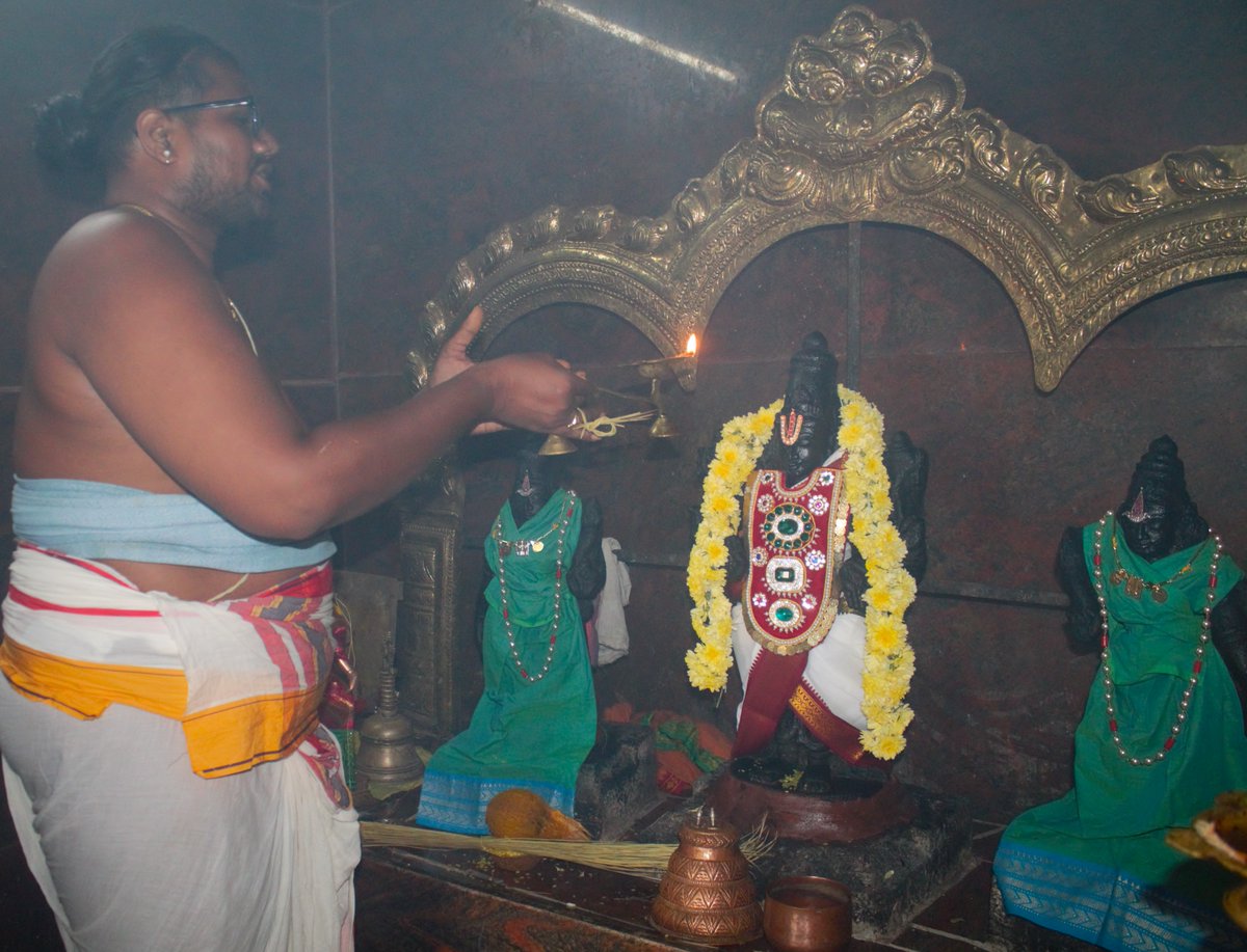 shrikainkaryam's tweet photo. #Melpathi Sri Vijayaraghava Perumal Sannithi - 7th Varshika Mahothsavam - 14.02.2026 -Mahashanthi Homam and Thirumanjanam (1/4) #Shrikainkaryam https://t.co/2dlWkcKwuy