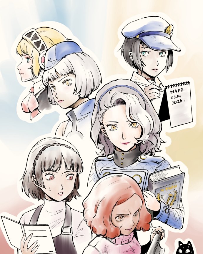 mapo_0415's tweet image. My favorite Persona characters 😍

(Aigis, Elizabeth, Margaret, Marie, Makoto, Haru)
.
#fanart #drawing #p3 #p4 #p5