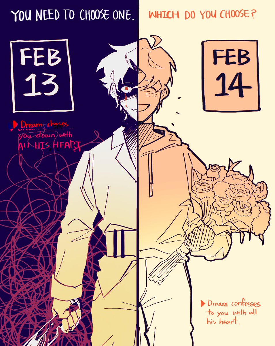 Which do you choose?
(Happy valentines! 💝)

#Dreamfanart