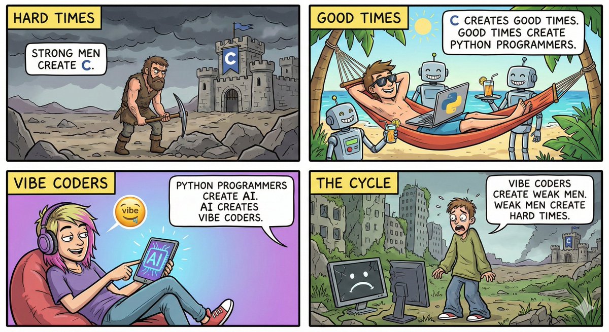 FavourWnnrfvr's tweet photo. Age of Vibe coders https://t.co/AtpaGlt1hg