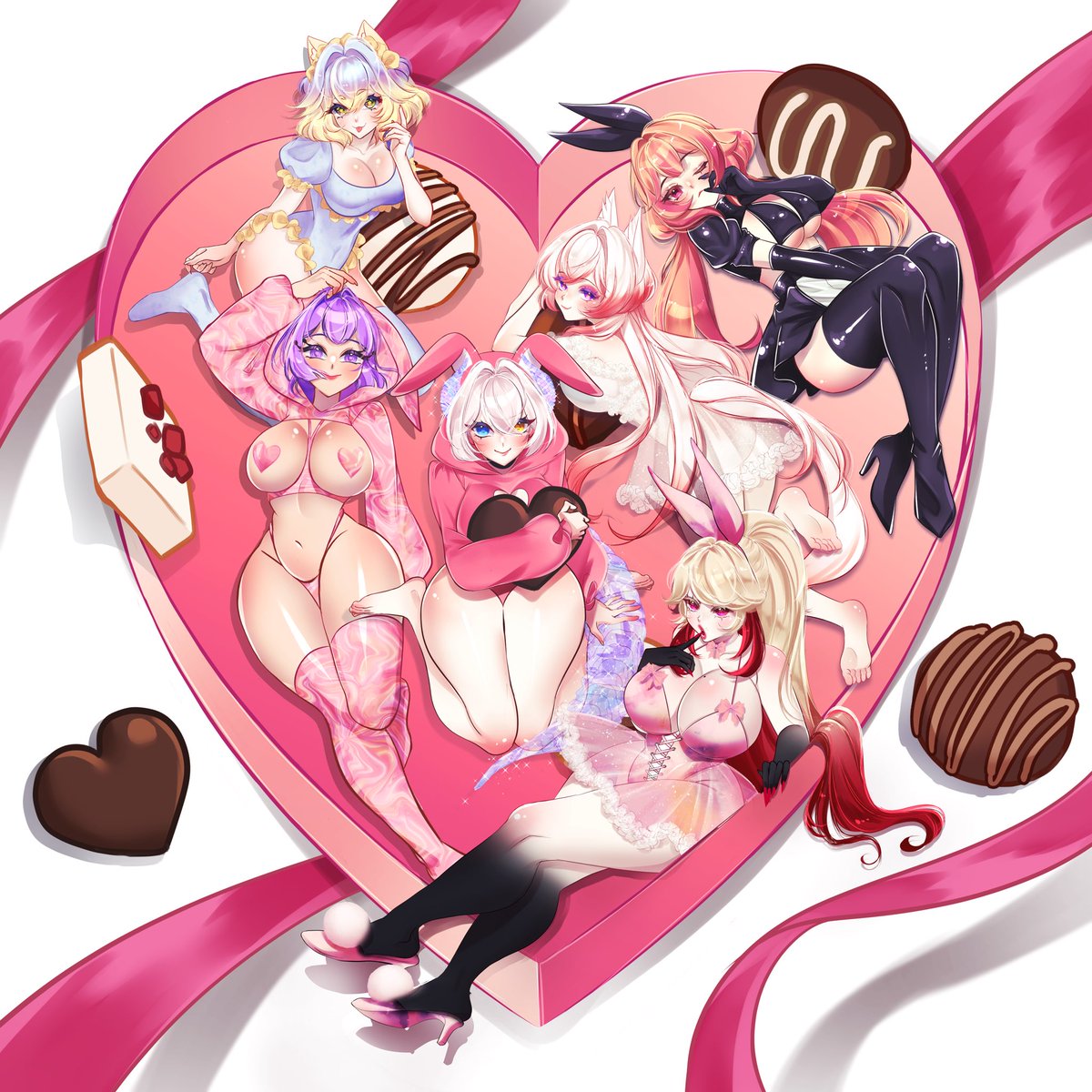 Feliz día de San Valentine a todos ustedes espero y se la pasen wonito hoy 🥰♥️
Les dejo esta cajita de chocolates jeje 😛