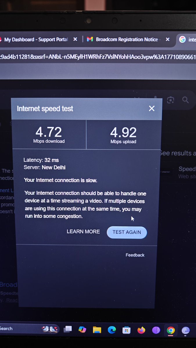 DynamicNutriti3's tweet photo. My internet speed with Jio has been so slow lately, sometimes even dropping to kilobytes! 😩 It's frustrating when it can barely handle one stream. 😤 Time for switch service provider? 📶 #JioFiberLeadsIndia https://t.co/dX7TVlzHbc