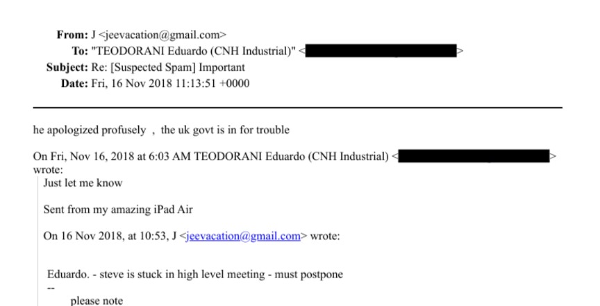 A further update on Johnson, Farage, Rees-Mogg meeting with Bannon to help remove Theresa May in Nov 2018. 

Bannon was keeping Epstein in the loop, Epstein was apologising to Eduardo Teodorani  (Italian, Fiat Family) &amp; telling him "the UK govt was in for trouble"