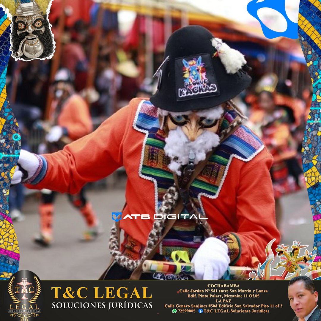 EnConexionbol's tweet photo. El Carnaval de Oruro 🎉 se vive este sábado 14 de febrero con la participación de miles de danzarines que recorren las calles derrochando alegría, fe y devoción.
Auspicia: T&C Legal
#ATBDigital #CarnavalDeOruro #Danzas #Cultura https://t.co/8nVHiG2WXg