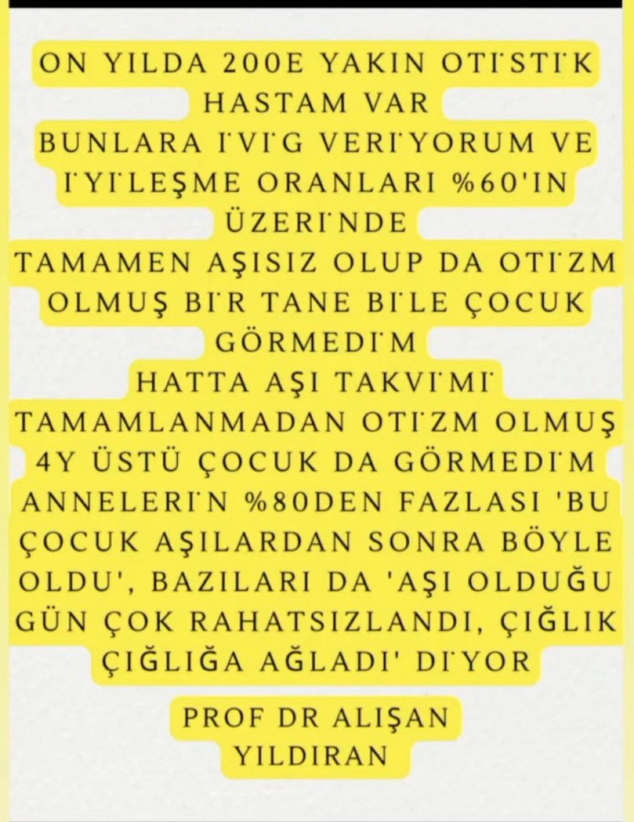 Aşılar ve Otizm